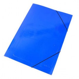 carpeta con elastico azul